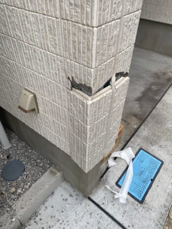 駐車場ブロック補修